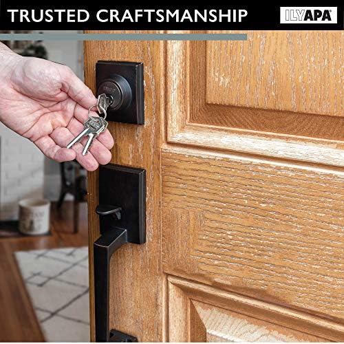 Ilyapa Modern Door Handleset for Secure Exterior Doors