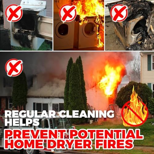 60-Foot Dryer Vent Cleaner Kit for Efficient Lint Removal