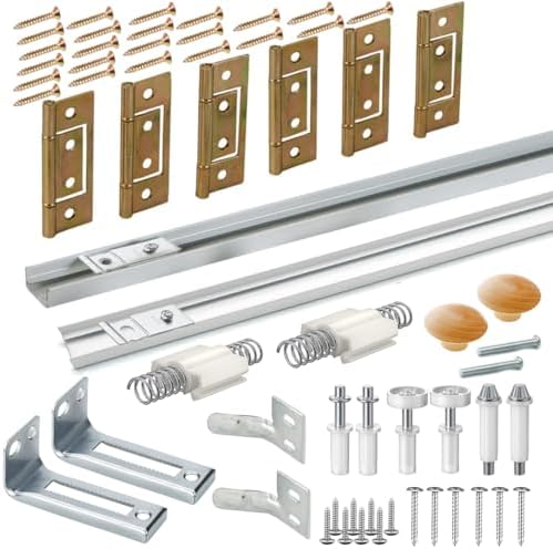 Bifold Door Hardware Kit with Track Guide Wheels