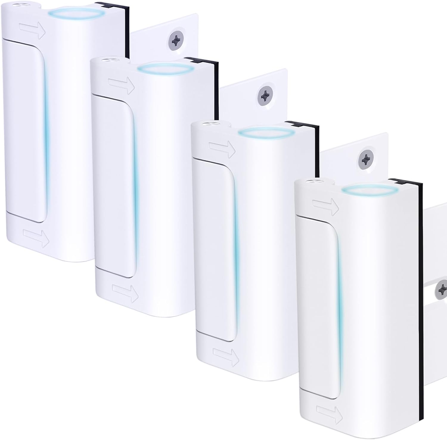 AceMining 4-Pack Door Reinforcement Lock - Sturdy Metal Alloy 800lbs Force Resistance