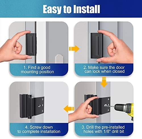 AceMining Door Reinforcement Lock - Black