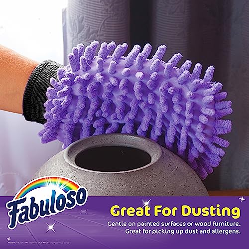 Microfiber Cleaning Mitt Purple One-Size Fits All