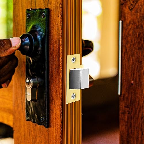 2pcs Stainless Steel Deadbolt Strike Plate Filler for Door Reinforcement