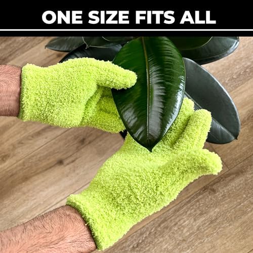 BLESS YOUR SOIL Microfiber Dusting Gloves