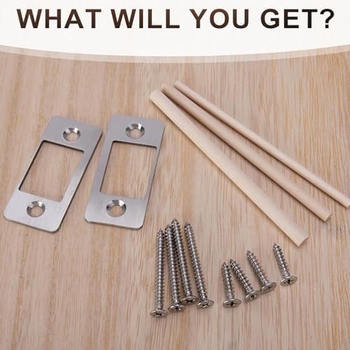2-Piece Stainless Steel Door Latch Repair Kit