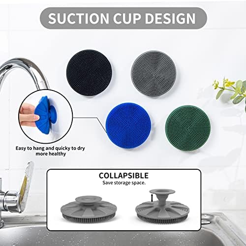 Silicone Kitchen Sponge Durable Non-Slip Eco-Friendly