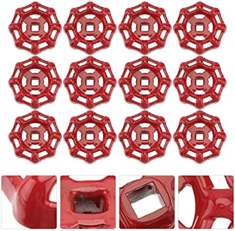 Hemoton Decor Faucet Handle Set - 12-Piece Brass Cast Steel Rust-Resistant Easy Install Durable Versatile