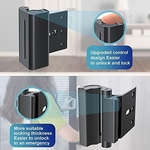 AceMining Door Reinforcement Lock - Black