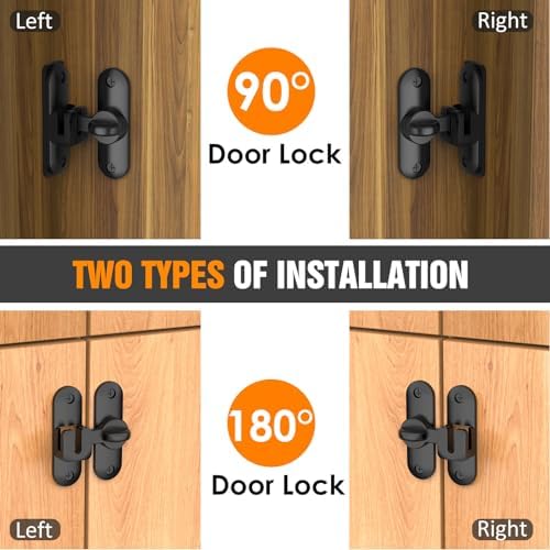 Small 90180 Flip Sliding Door Latch with Zinc Alloy - Durable and Easy to Install