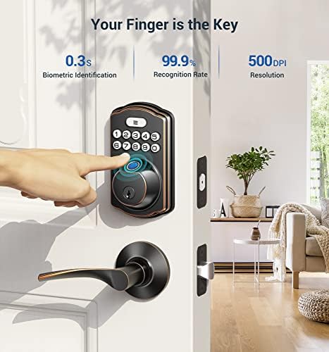 Biometric Door Lock Fingerprint Unlock Home