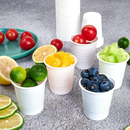 Securely Snap-Attach 500 Pack 3 oz Lilymicky Disposable Plastic Cups