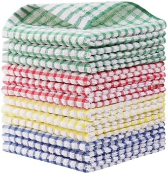 Egles 12 Pack Dishcloths 12x12 Inches Cotton Mix Color