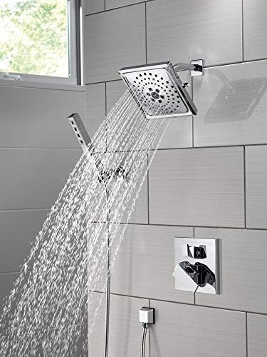 Delta Serration Faucet Flange 2-inch Square Black Stainless