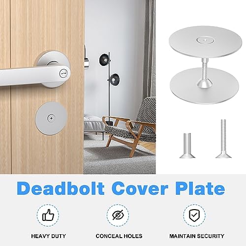 Stainless Steel Door Hole Cover Plate Set