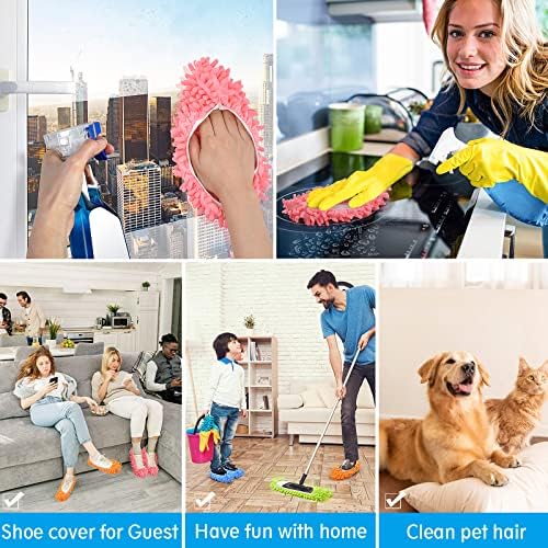 5-Piece Soft Dust Mops for Family Use