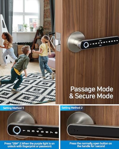 Close the Door with Confidence Smart Door Lock with Fingerprint and Keyless Entry