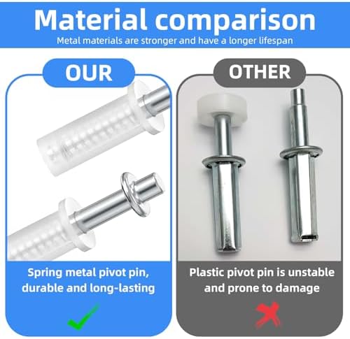 4PCS Bifold Door Hardware Repair Kit for Folding Pocket Door Barn Door