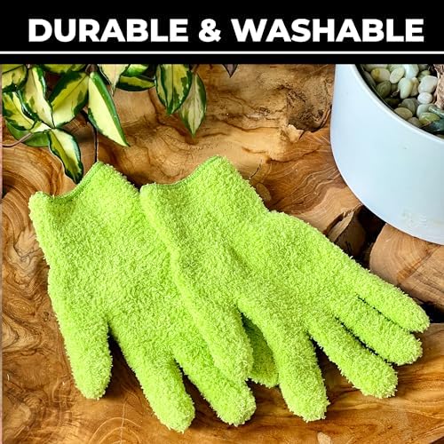 BLESS YOUR SOIL Microfiber Dusting Gloves