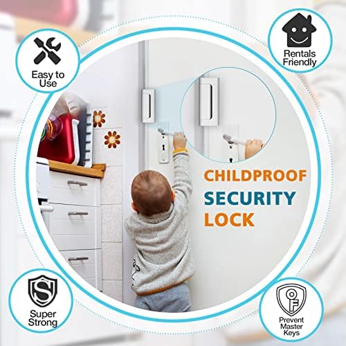WINONLY 800 LBS Childproof Child Lock Front Door