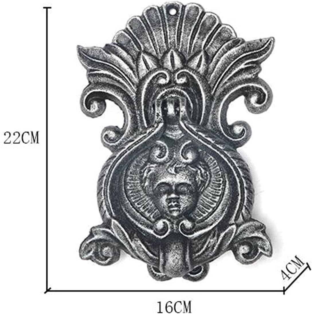 SEVEEZ Vintage Farmhouse Wrought Iron Angel Door Knocker