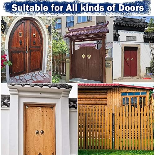 SEVEEZ Vintage Farmhouse Cast Iron Door Knocker with Elk Design