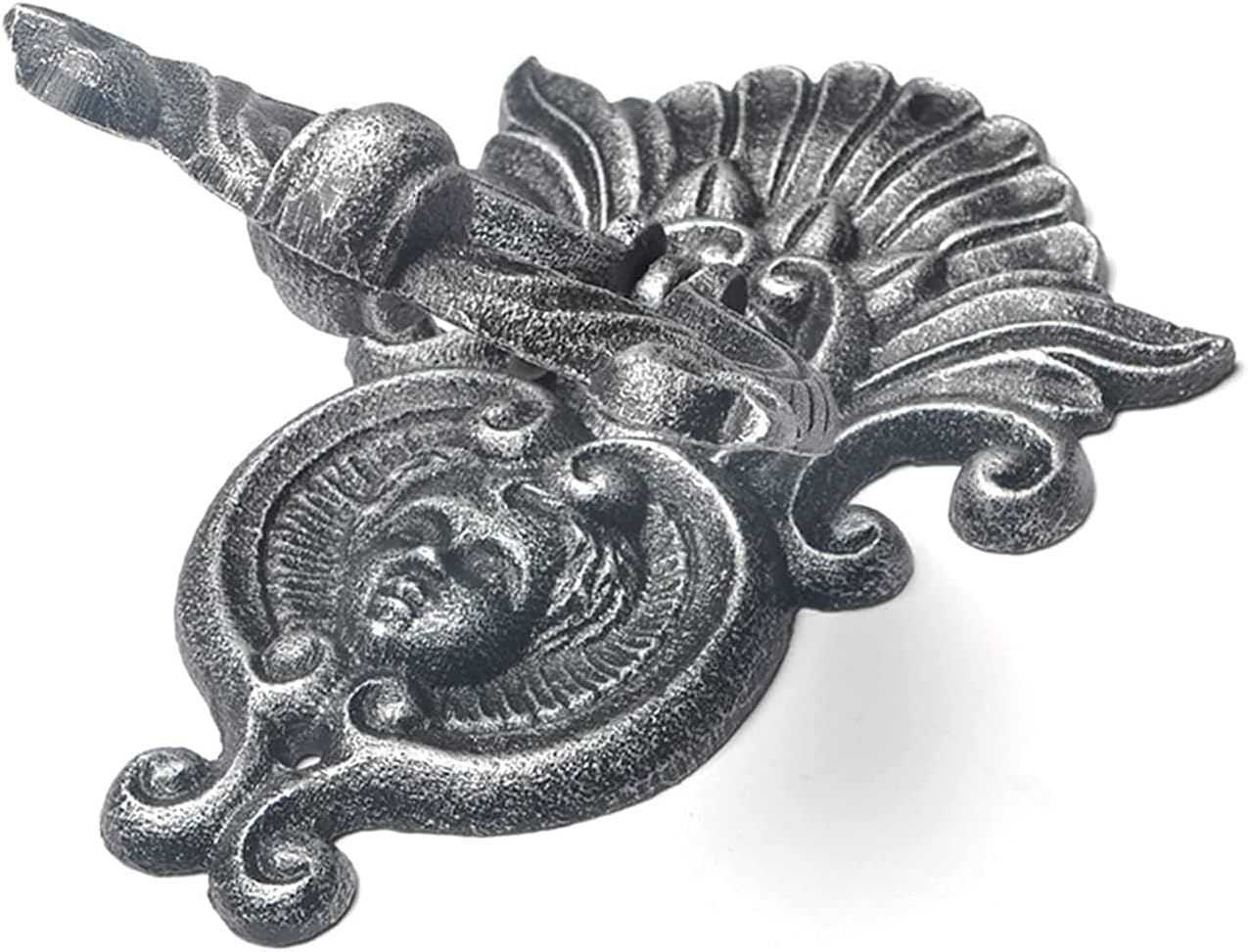 SEVEEZ Vintage Farmhouse Wrought Iron Angel Door Knocker