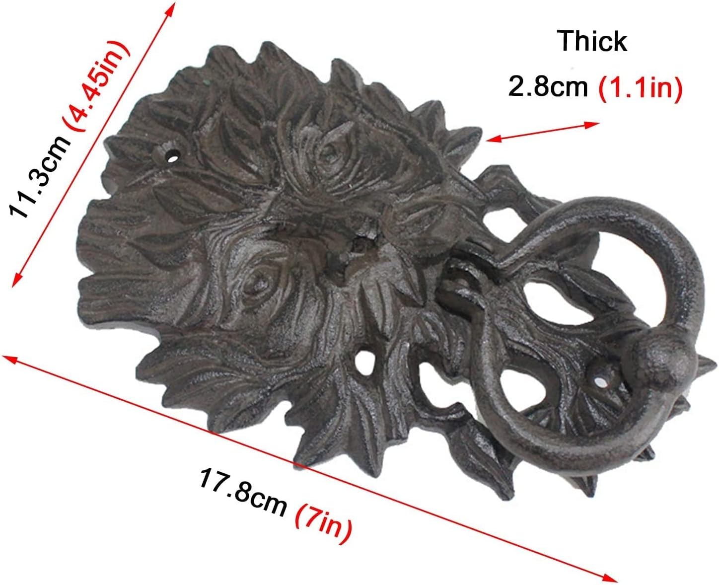 Vintage Cast-iron Door Knocker with Distressed Look
