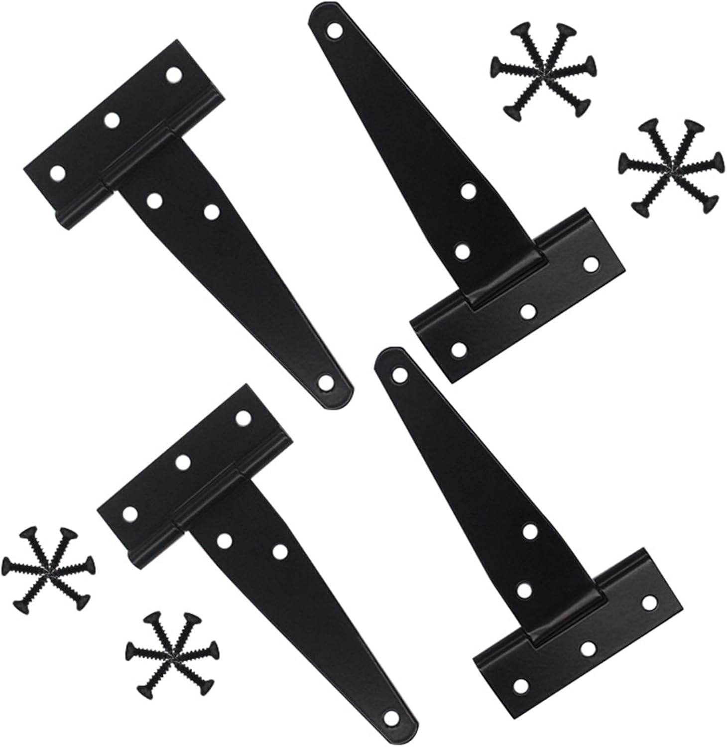 4 In Polishing Steel Gate Hinges Perfect for Barn Door Shed swung easily