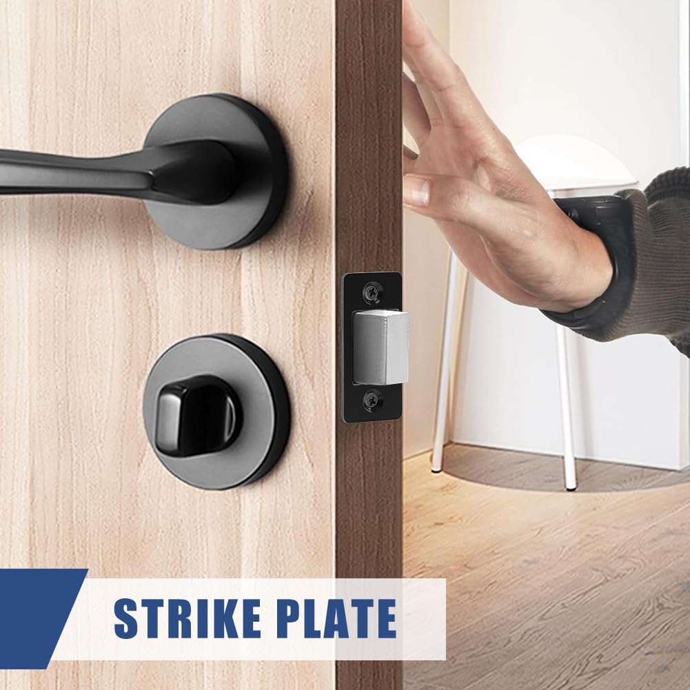 2 Pack Deadbolt RestorerStrike PlatesStainless Steel Latch Rest Home Security Door Repair