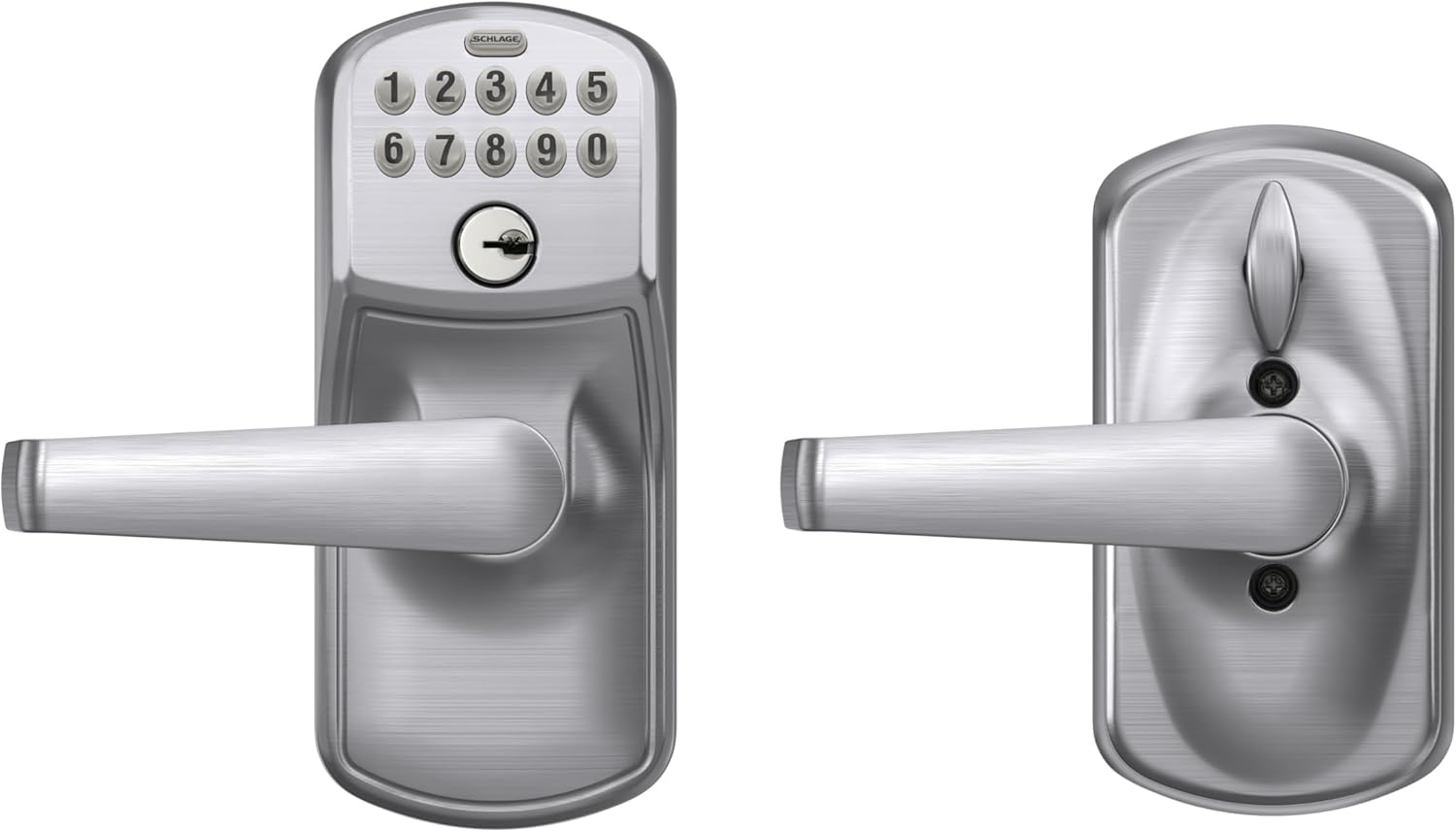 Schlage Keyless Door Keypad Entry System for 1 18-1 34 inch Doors