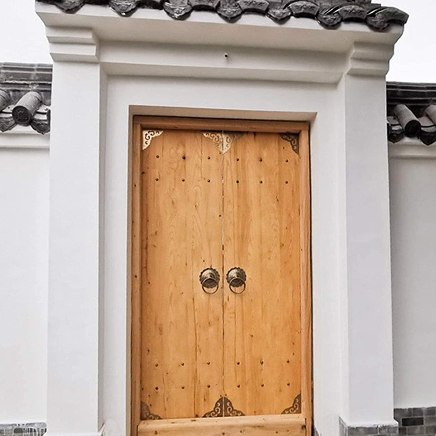 VINTAGE DOOR KNocker Handmade Metal Door Decor Antique Gold Finish Perfect Front Door Addition