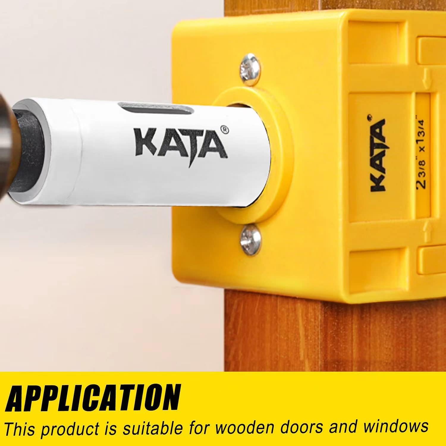 KATA Bi-Metal Door Lock Installation Kit for Metal and Wood Doors