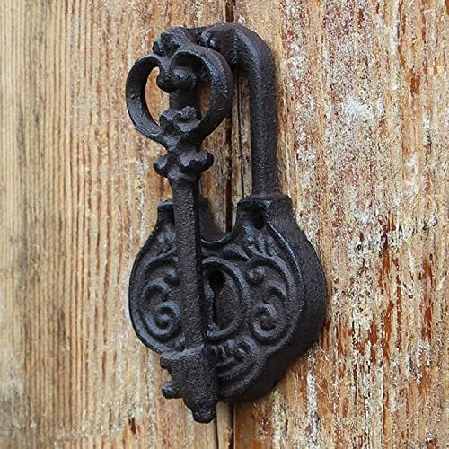 Ancient Rustic Door Knocker Hand Pull for Front Outdoor Doors