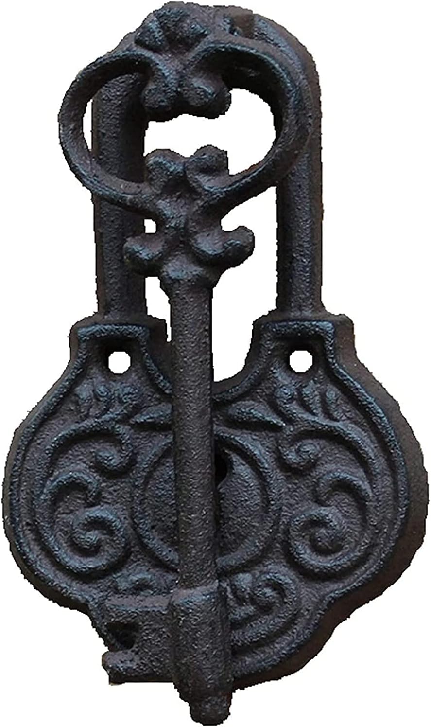 Ancient Rustic Door Knocker Hand Pull for Front Outdoor Doors