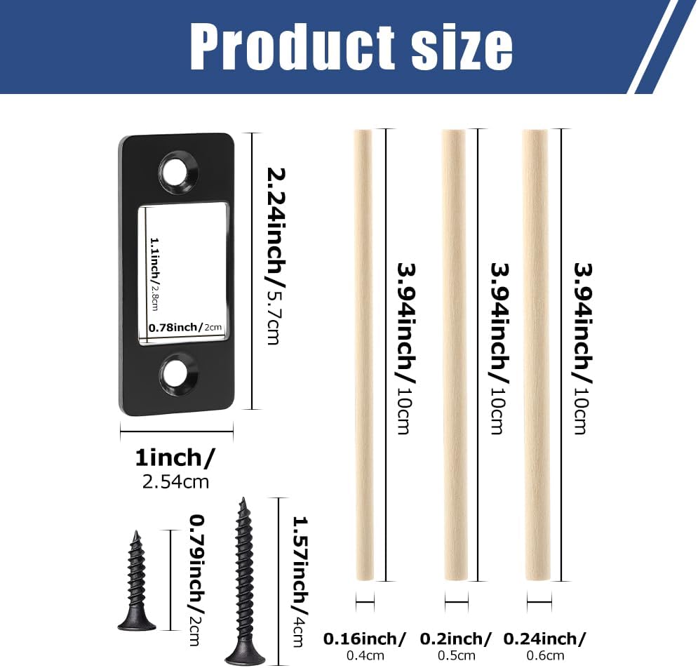 2 Pack Deadbolt RestorerStrike PlatesStainless Steel Latch Rest Home Security Door Repair