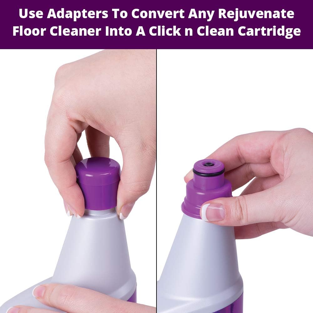 Rejuvenate Click N Clean - All-in-One Multi-Surface Spray Mop System Bundle with Storage Caddy