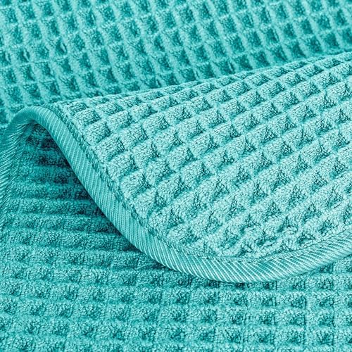 Premium Microfiber Lint-Free Hand Towels Machine Washable Ultra Soft Waffle Weave