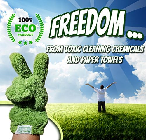 Effortless Kitchen Cleaning Glove with Nanolon Fiber - Replace Paper Towels Feather Dusters and More