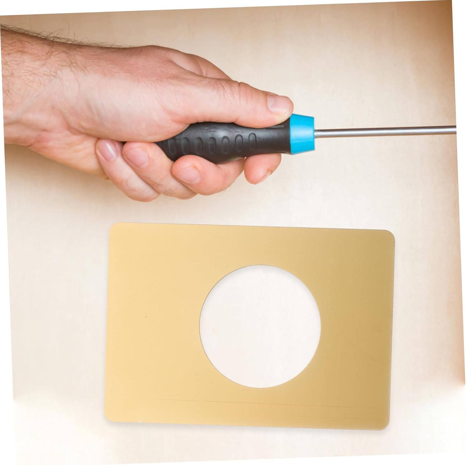 Stainless Steel Door Lock Covers 2-Pack strengthened door security at home