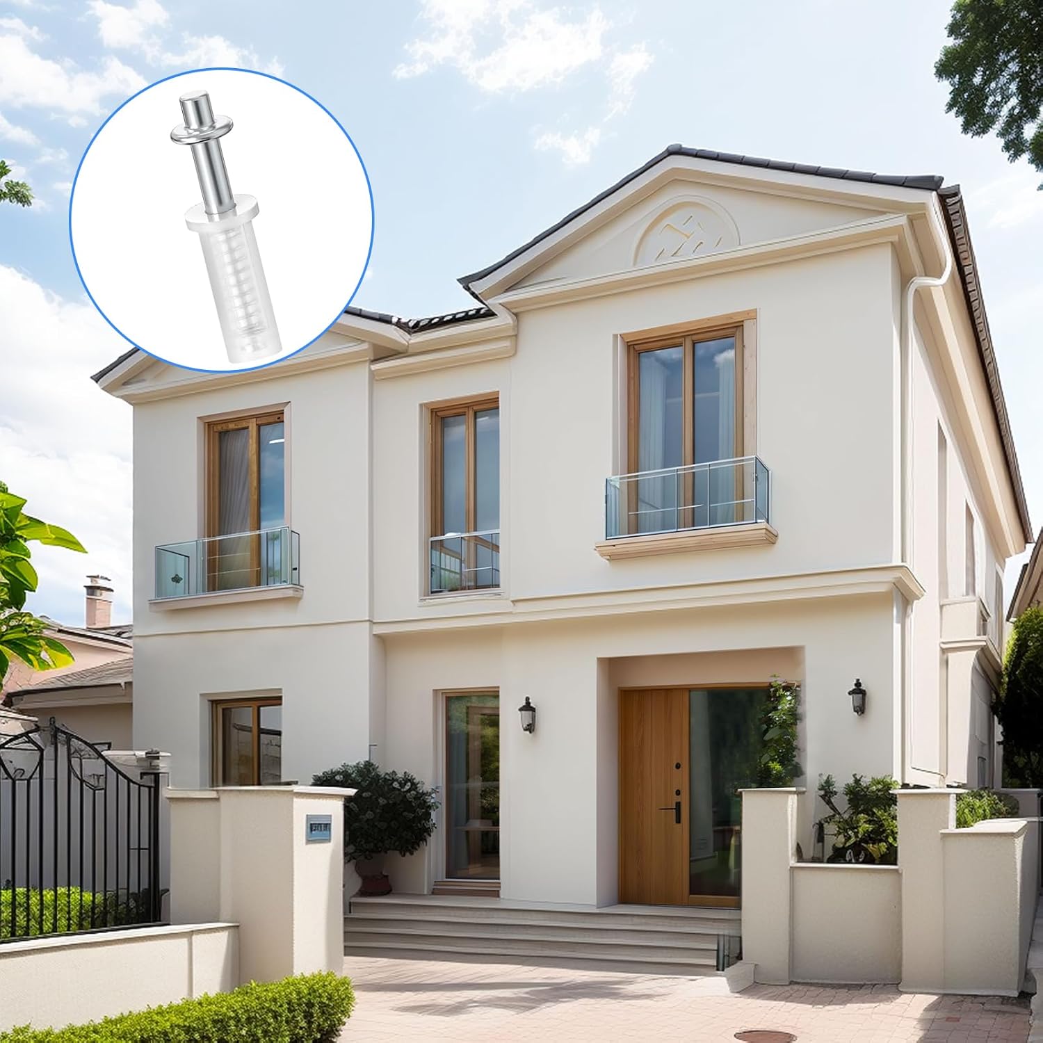 4PCS Bifold Door Hardware Repair Kit for Folding Pocket Door Barn Door