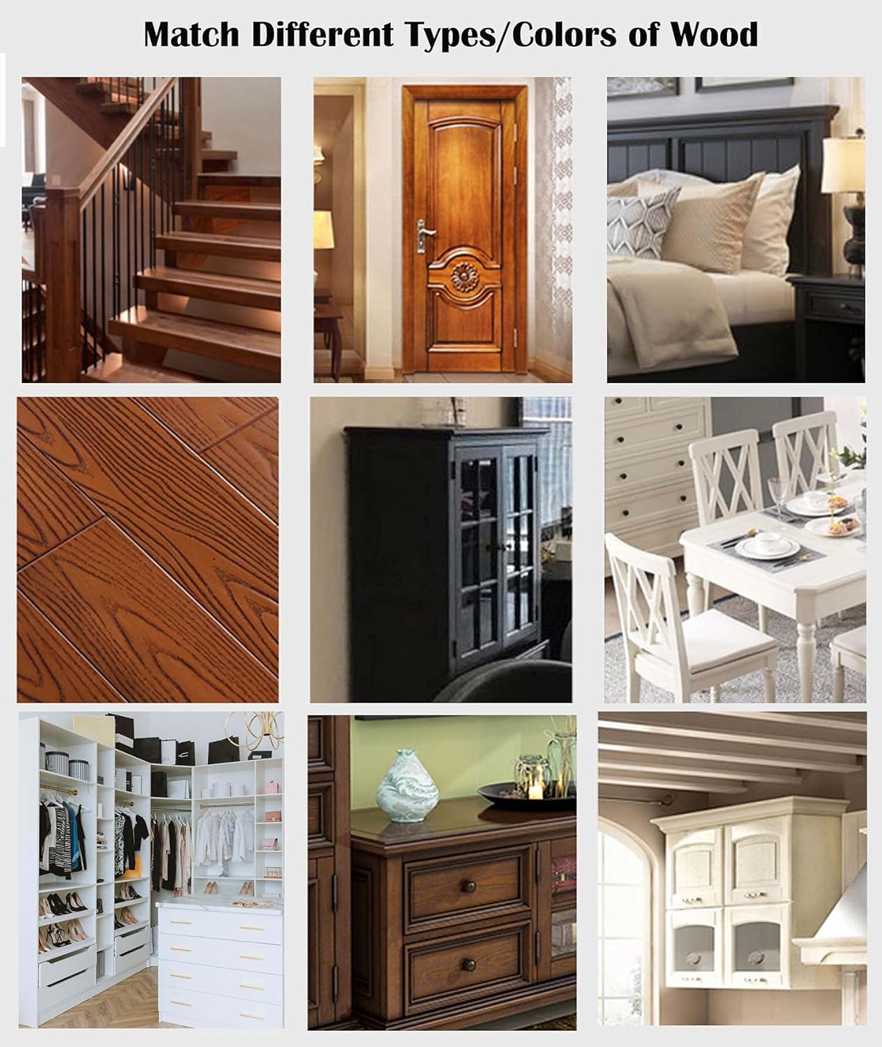 Super Easy Touch-Up for Scratches 10 Colors for Furniture Restoration