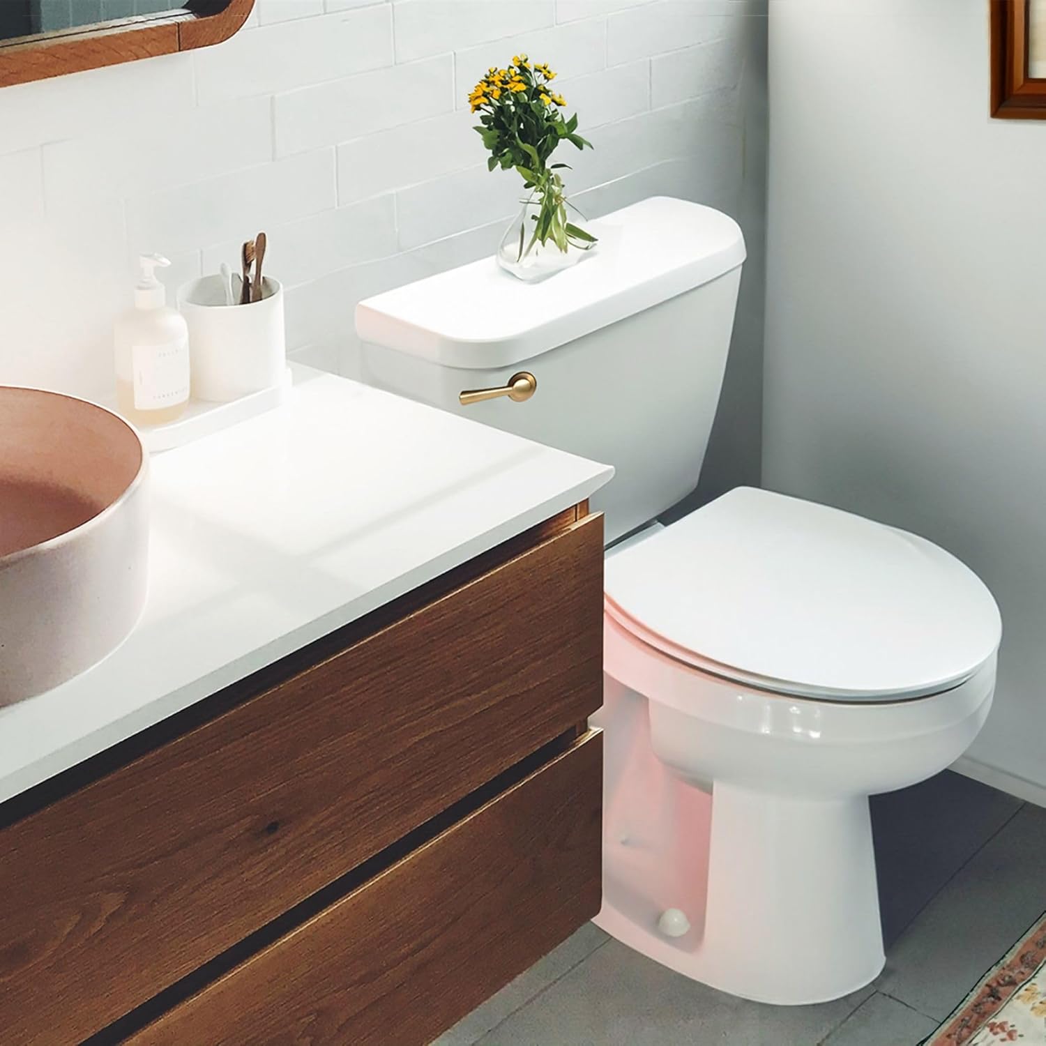 Korky 6094BP StrongARM Tank Lever - Universal Fit Toilet Tank independency Kit Gold Finish