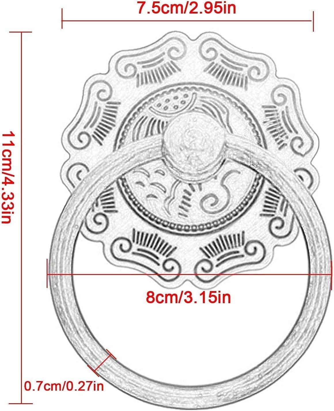 Vintage Door Knocker Handmade Brass Door Decor