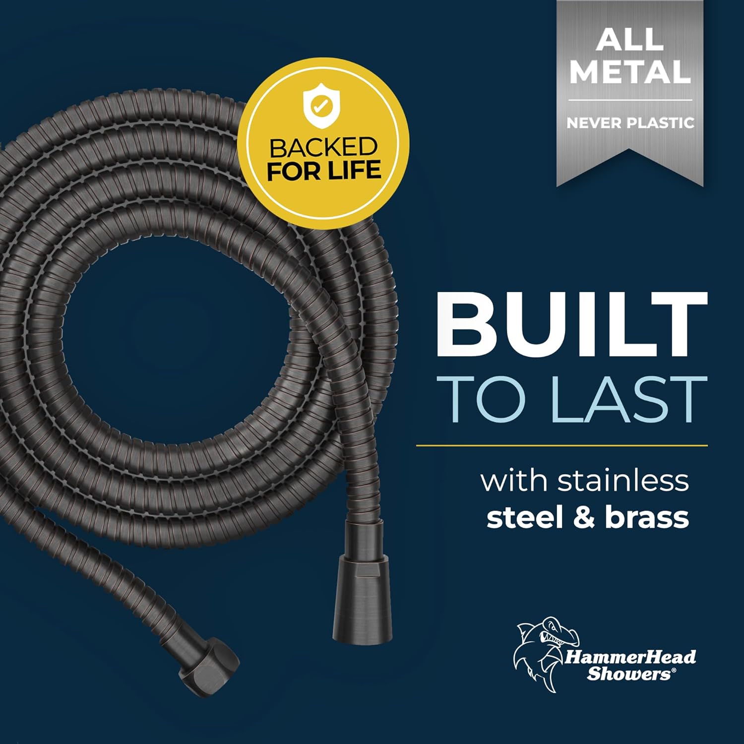 Secure Reliable Metal Shower Hose Extend Your Reach for a KINK-FREE Experience