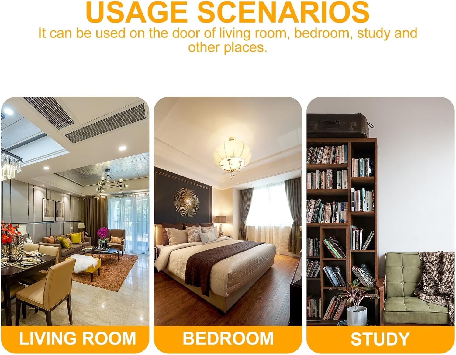 DOITool Door Strike Plate 5-Piece Set for Doors Reinforce Security Durable Design