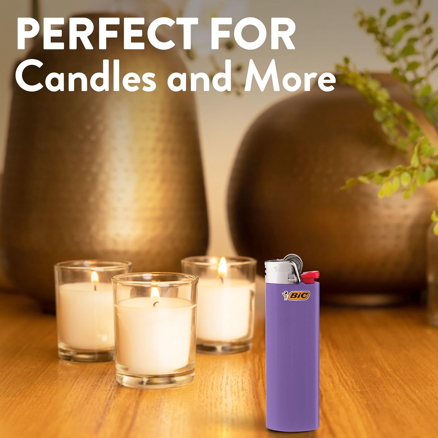 BIC Maxi Pocket Lighters - 12 Count Assorted Colors for Candle Lighting