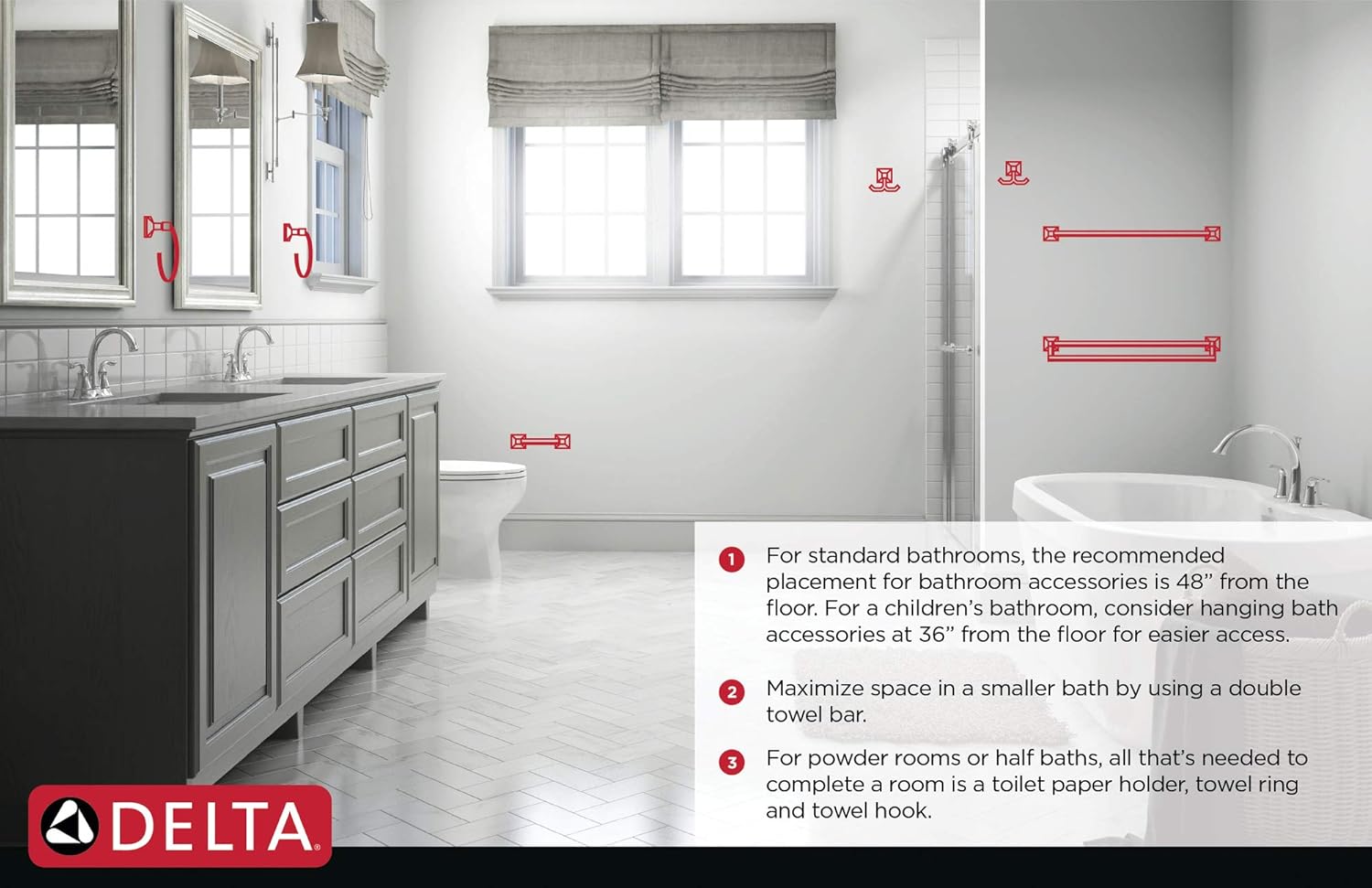 Complete Your Bath Setup with the Delta Faucet Pirouette Kit in Satin Nickel Finish