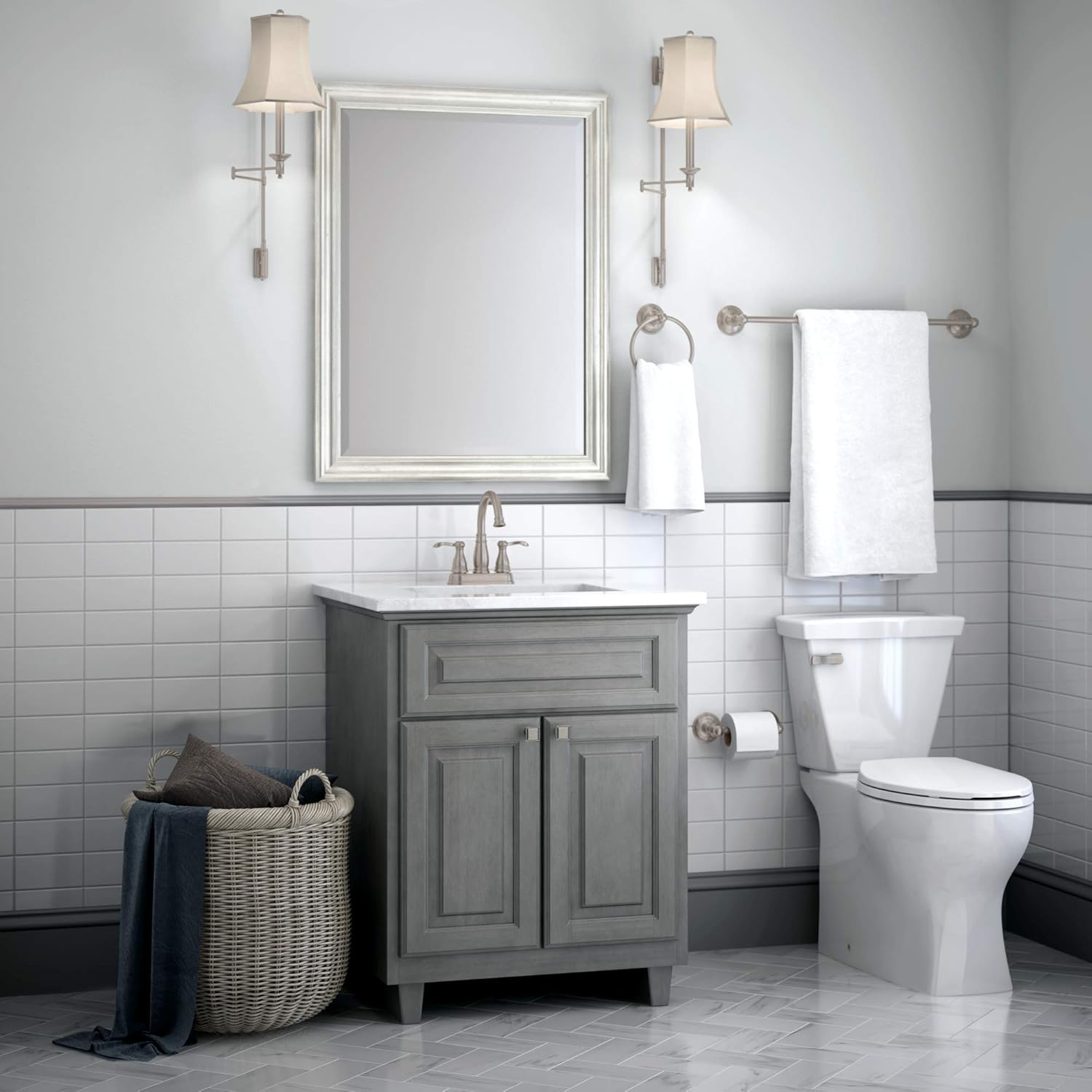 Complete Your Bath Setup with the Delta Faucet Pirouette Kit in Satin Nickel Finish