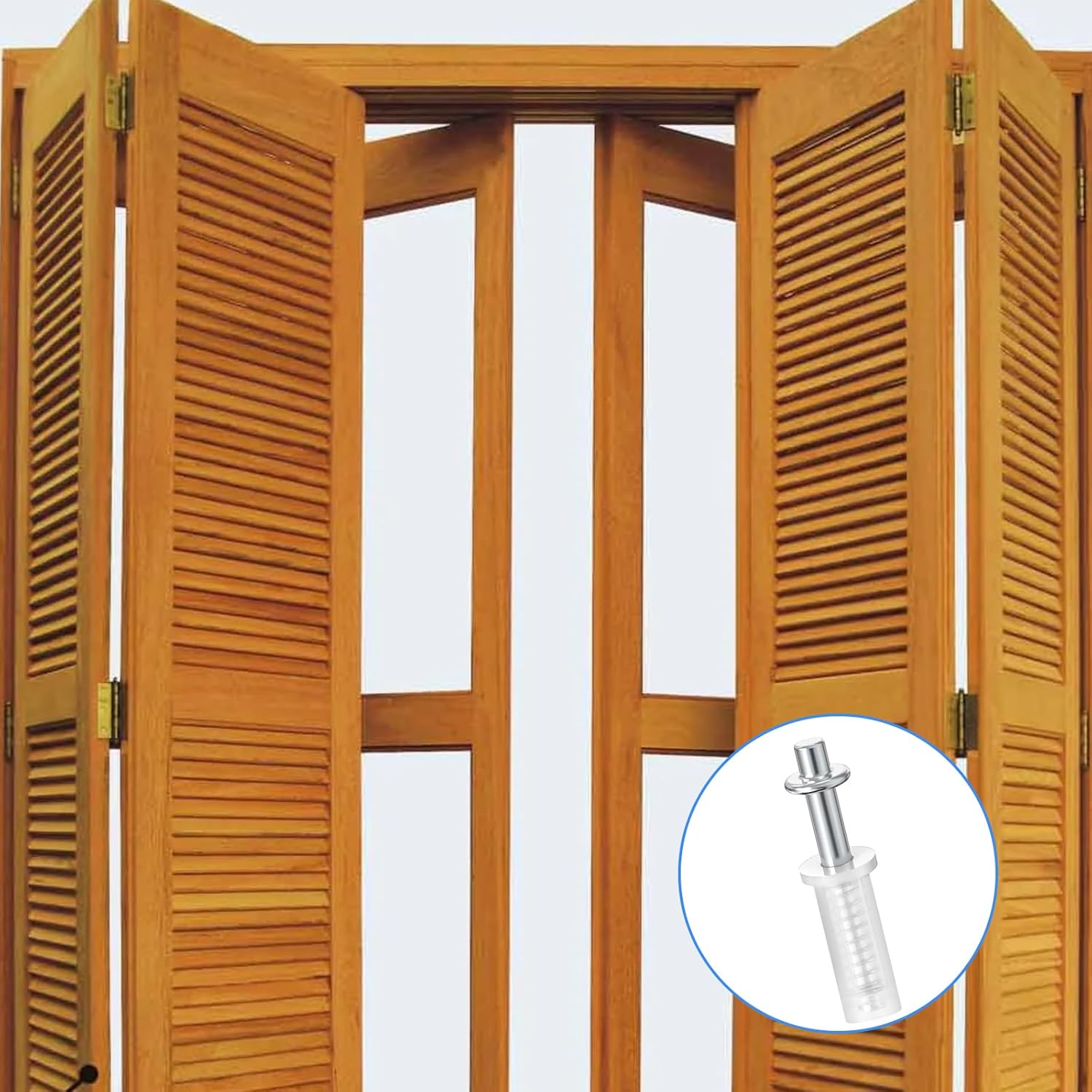 4PCS Bifold Door Hardware Repair Kit for Folding Pocket Door Barn Door