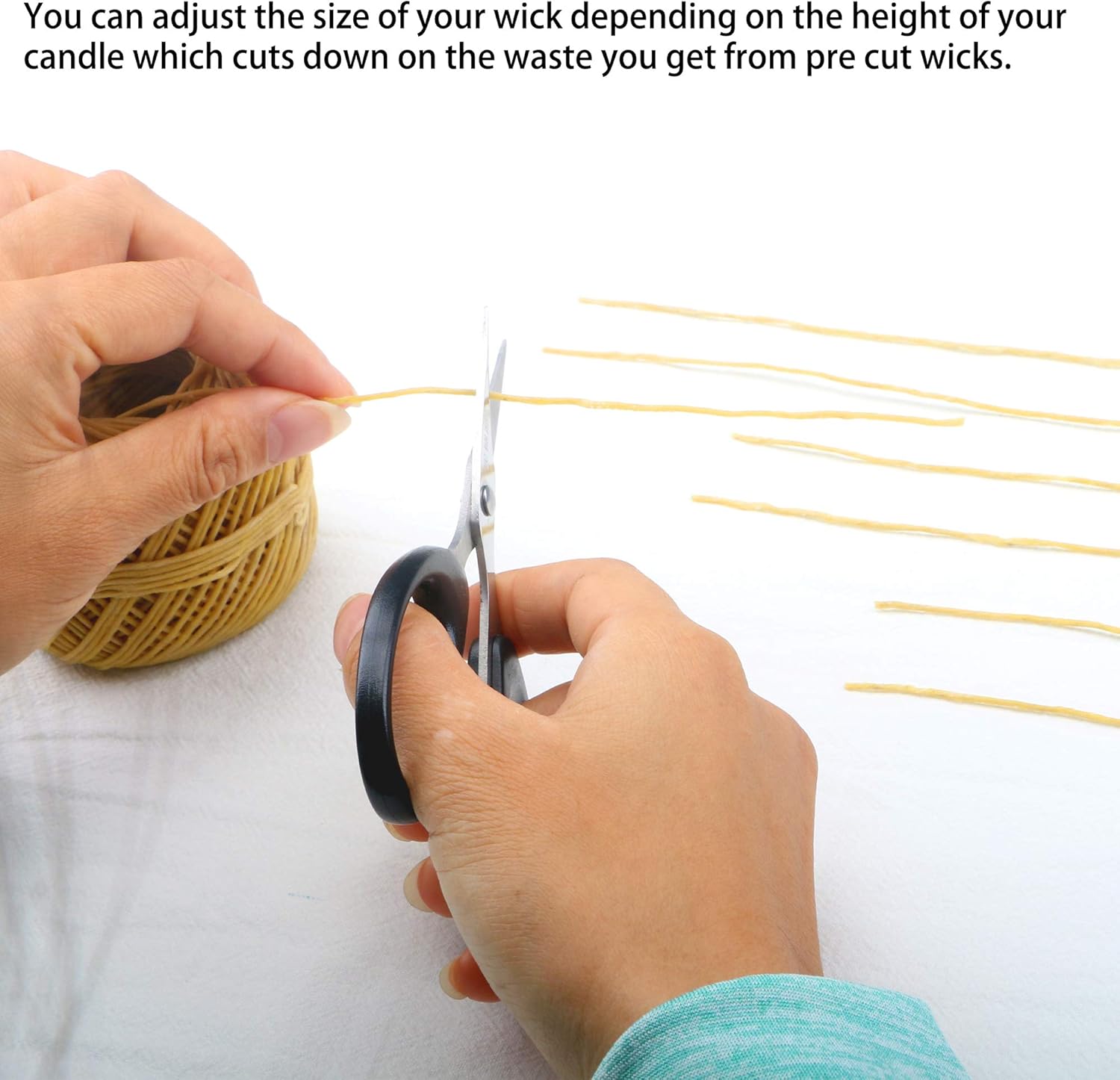 Organic Hemp FlOt Lighter Wick with Natural BeeSwax Coating - 200FT Spool 200pcs Sustainer Tabs